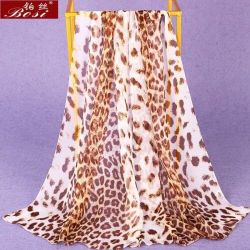 Chiffon silk scarf shawl schal scarves hijab winter schal poncho women scarfs ethnic luxury ladies bohemian wape animal print 1