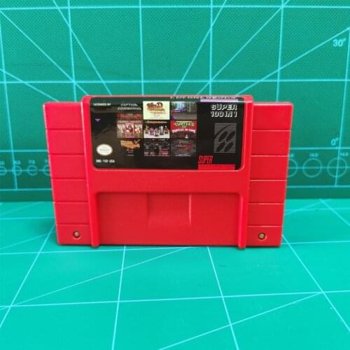 Super 100 in 1 Video Game Cartridge With Games Castlevania Dracula X IV Contra III Final Fight 3 Hagane Mega Man 7 Tetris