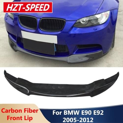 3 Series V Style Real Carbon Fiber Front Shovel Bumper Lip Diffuser For BMW 3 Series E92 E93 M3 E90 2005-2012 Modification