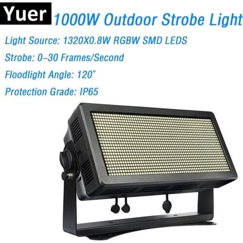 Waterproof Strobe Lights High Power 1000W RGBW 4IN1 LED Strobe Lights DMX512 Strobe Flash Lights IP65 Dj Lighting Equipments