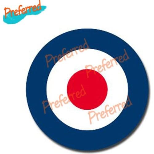 High Quality Reflective Car Sticker RAF Roundel The Who Mod Target Vespa Glossy Vinyl Creative Stickers Waterproof Car Styling