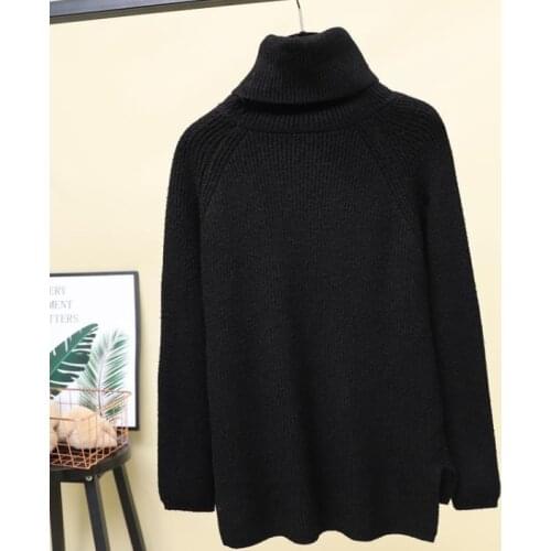 2020 Spring sweater women long sleeve Turtleneck pullover sweaters Loose knitted sweater pull femme jumper DG829