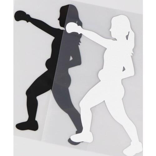 11CM*15.1CM Boxing Training Pattern Vinyl Decal Car Sticker Decoration 1A-0194