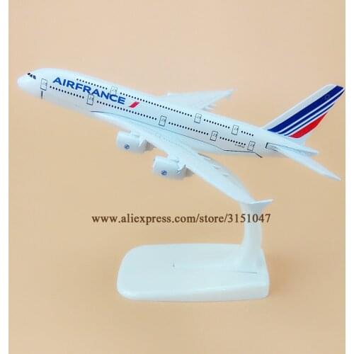 16cm Air France Airbus 380 A380 Airlines Plane Model Alloy Metal Diecast Model Airplane Aircraft Airways Kids Gift