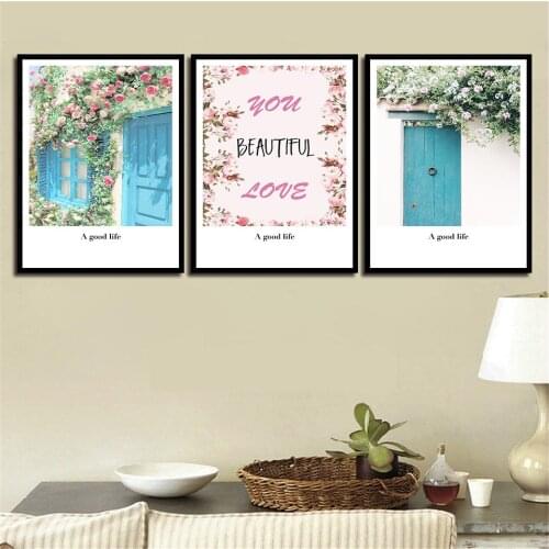 3 Pcs Flower Room Canvas Painting Modern Home Decoration Living Room Bedroom Canvas Print Painting Wall Decor Picture