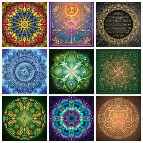 5d Diamond Painting Mandala Full Drill Embroidery Mandala Picture Of Rhinestones Home Decor Wall Art Needlework Gift flower