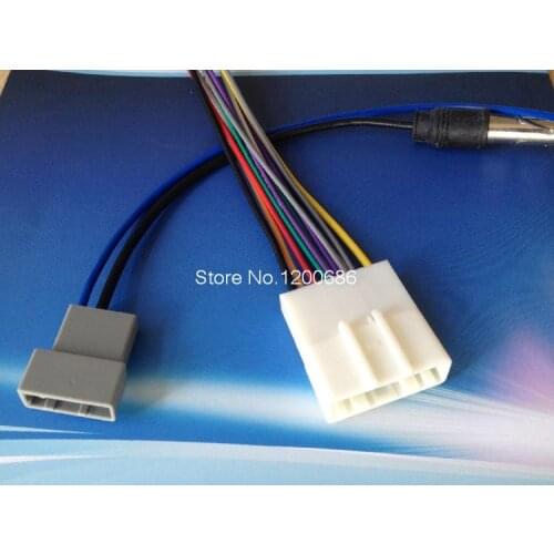 Car audio DVD tail line plug with FM antenna FOR Nissan Tiida Sylphy Livina Qashqai sunshine Tiida