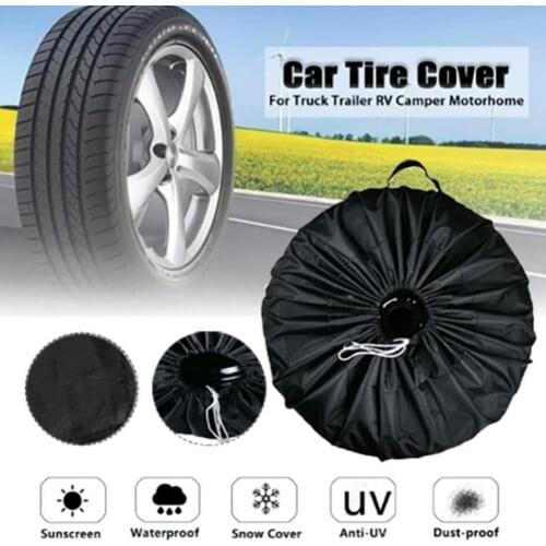 Oxford Cloth Tire Cover Waterproof Dust Protection Spare Tire Cover Protection Storage Bags Dust-proof Cover For SUV Small Cars
