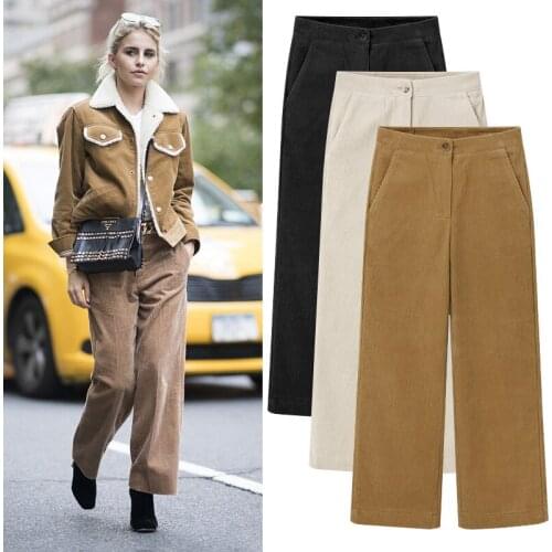 Cnivzi Women's Corduroy Trousers