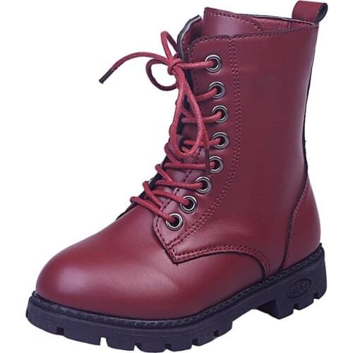 CUZULLAA Children Ankle Boots for Girls Leather Shoes Princess Dress Shoes Kids Fashion Boots for Girls Martin Boots with Fur
