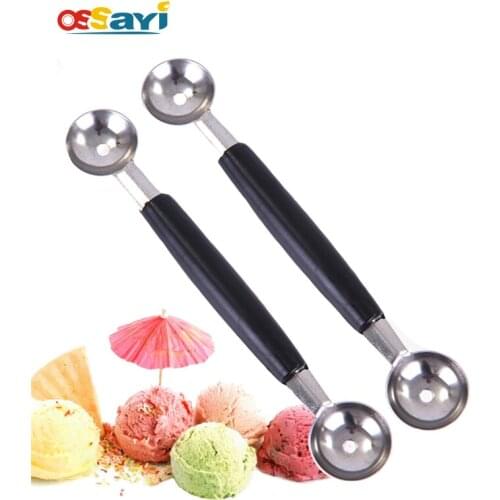 Stainless Steel Double-headed Fruit Watermelon Spoon Dig the Ball Device Dig the Ball Melon Scoops & Ballers Fruits