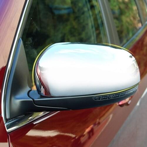 FOR Jeep Cherokee KL 2014 2015 2016 2017 2018 ABS Chrome Car Accessories Car rearview mirror frame Cover Trim car styling