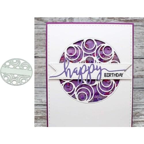 Round Background Metal Cutting Dies for Scrapbooking Handmade Tools Mold Cut Stencil New 2021 DIY Card Make Mould Model Craft