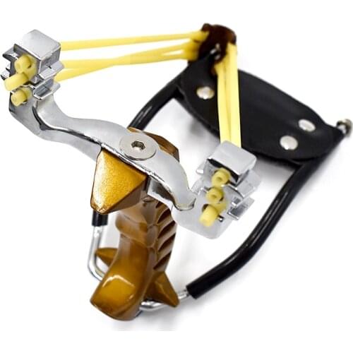 Powerful slingshot with wrist rest outdoor hunting all-metal material slingshot heavy-duty slingshot fishing and playing