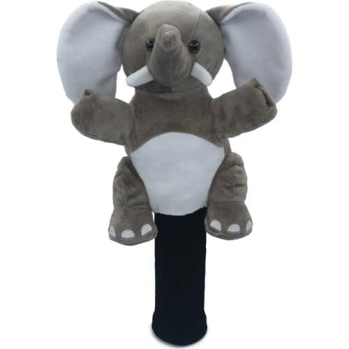Elephant Fairway Woods Head Cover Animal Golf Headcover Outdoor Sport Accessories Mascot Novelty Cute Gift