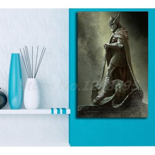 Blades Skyrim Tiber Septim Canvas Posters Prints Wall Art Painting Decorative Picture Artwork Modern Home Decoration
