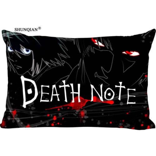 New Death Note Pillow Case Custom Wedding Pillowcase Cover Cases Gift Zippered Rectangle Pillow Case