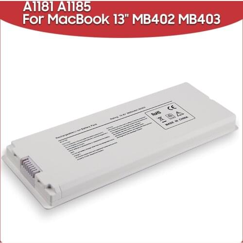 Original Replacement Battery 59Wh A1181 A1185 For MacBook 13" MB402 MB403 MA566FE/A MB881LL/A Laptop Batteries