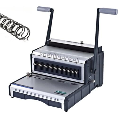 Manual office binding machine wire binding machine double handle coil calendar punch machine bookbinding machine 1pc