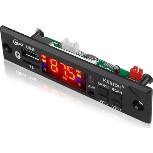 5V 12V Bluetooth MP3 Decoder Board WMA Wireless Car Audio USB TF FM Radio Module MP3 Player With Remote Control For Car
