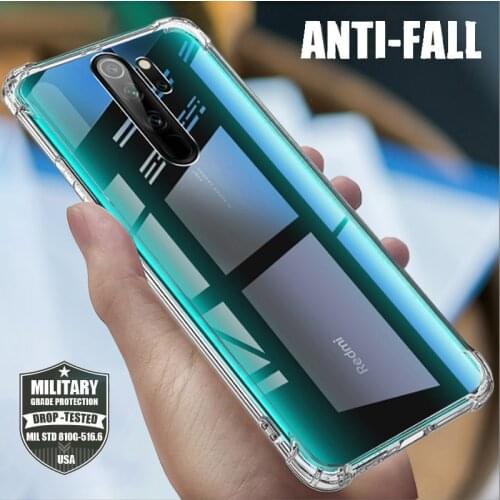 Clear 4 Cornors Air Cushion Soft Back Cover For Xiaomi Redmi Note 9S 8T 7 8 9 Pro Max 7A 8A 9A 9C Mi 9 SE 10 Lite Case Anti-Fall