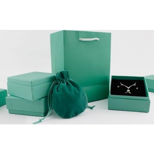 Jewelry Sets Display Box Necklace Earrings Ring Box Cardboard Packaging Gift Bag Handbag Good Quality