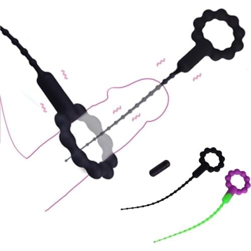 Strong Vibrating Urethra Catheter Penis Sounds Hose Eye Penis Insert Penis Plug Urethral Catherter Sex Toys for Men Chastity Toy