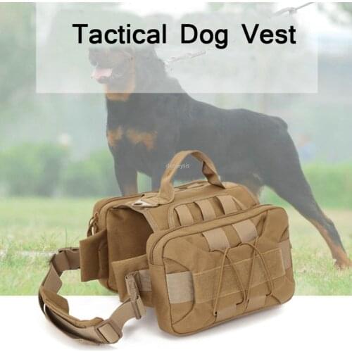 Tactical Dog Vest Breathable Military Training Working Service Dog Harness Adjustable Cs Walking Molle Hunting Dog Clothes Nylon