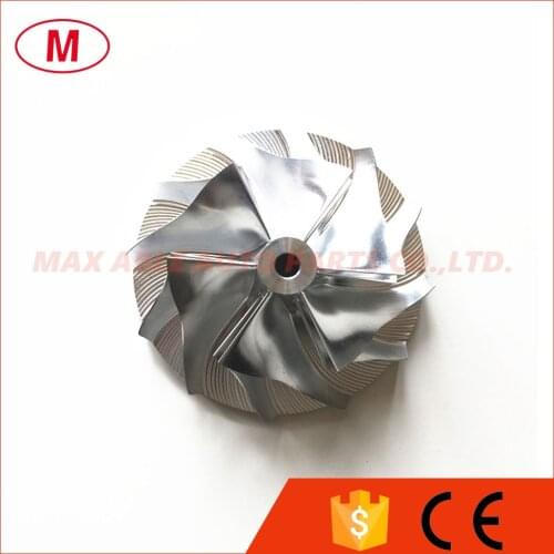 TD03 39.60x56.00mm 6+6 blades Turbo Billet compressor wheel/Aluminum 2618/Milling compressor wheel for Mi/tsubi/shi Turbo CHRA