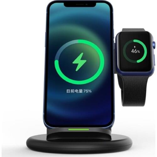15W Qi Fast Wireless Charger Stand For iPhone 11 XR X 12 Apple Watch 3 in1 Foldable Charging Dock Station for Airpods Pro iWatch