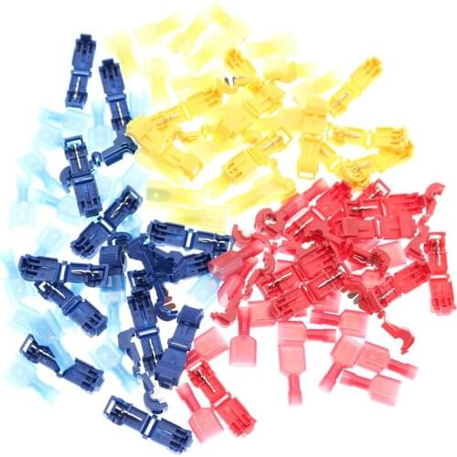 50pcs (25set) Fast Cable Connector Buckle Cable Terminal Locking Joint Crimping Cable Connector Waterproof Electrical Connector