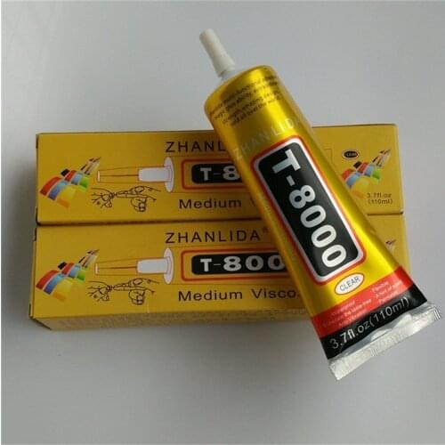 6pcs 110ml T-8000 needle type mobile phone screen clear glue DIY craft jewelry drill beauty drill epoxy resin adhesive Wholesale