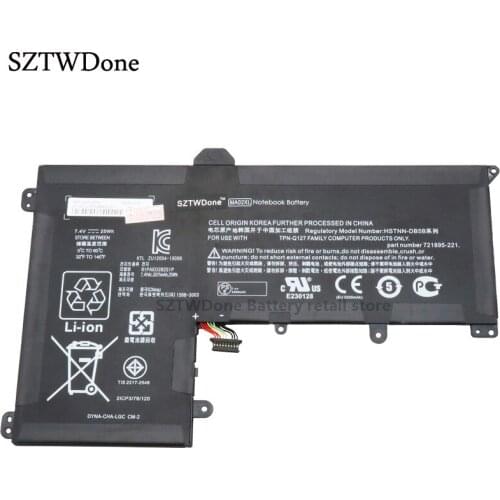 SZTWDone MA02XL tablet battery for HP SlateBook 101" X2 TPN-Q127 HSTNN-IB5B STNN-DB5B HSTNN-LB5B HSTNN-IB5B 721895-221