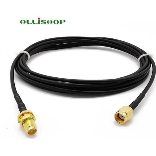 Audio Cables RG174 Antenna Extension Cable RP-SMA Male to RP-SMA Female Digital Coaxial Pigtail Cable 7/10/15/20/30/50CM
