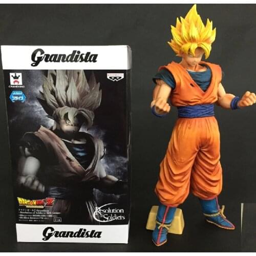 BANDAI Banpresto DRAGON BALL Grandista ROS Son goku Anime Toys Figure