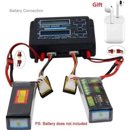 HTRC C240 DUO AC 150W DC 240W Dual Channel 10A RC Balance lipo battery Charger With headset for RC Model Toys