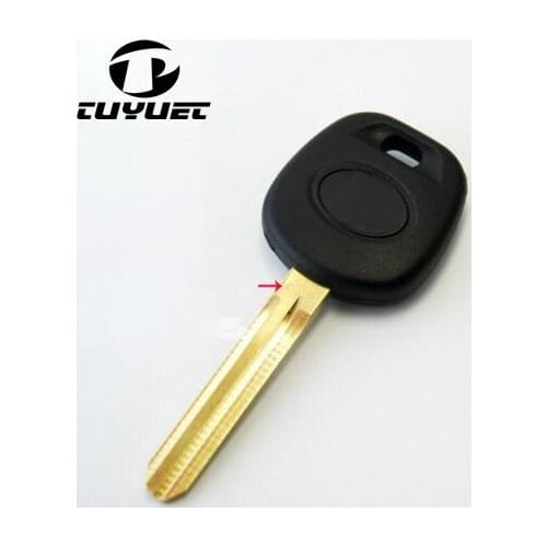 Transponder Key For Toyota ID:4D67 TOY43 Blade Soft Rubber