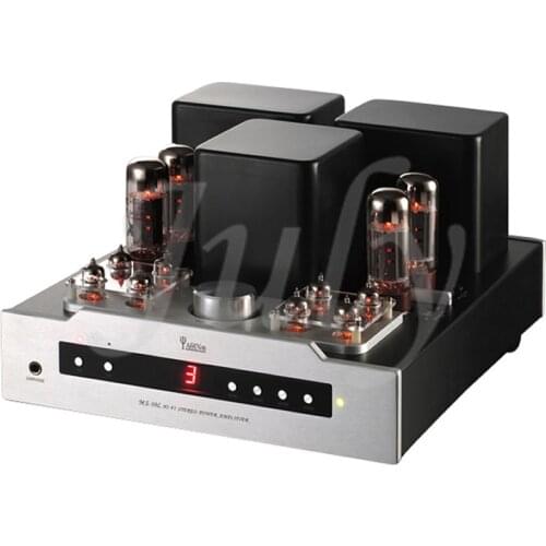 MS-30L HiFi tripolar ultra-linear push-pull combined tube power amplifier 50W + 50W, Frequency response: 5Hz--75KHz