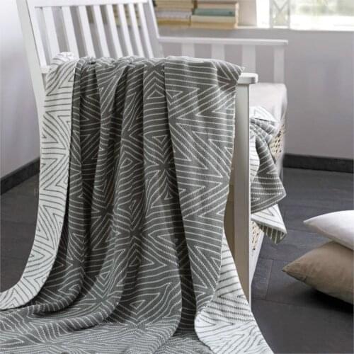 NIOBOMO Cotton Throws On The Sofa