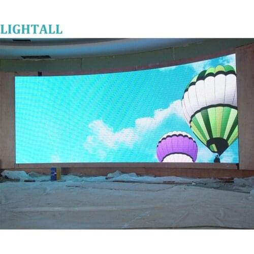 P4.81 Curved Screen Panel Die Casting Aluminum Cabinet 500x500mm Flexible Led Display, Led Video Wall Billboard Full Color P4.8