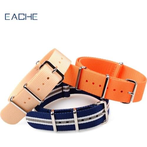 EACHE Premium Quality NATO Nylon Fabric Watch Band 20 22mm In Stock