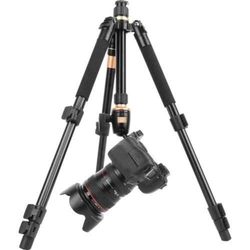 Q555 aluminum alloy SLR camera tripod trigger travel tripod bracket