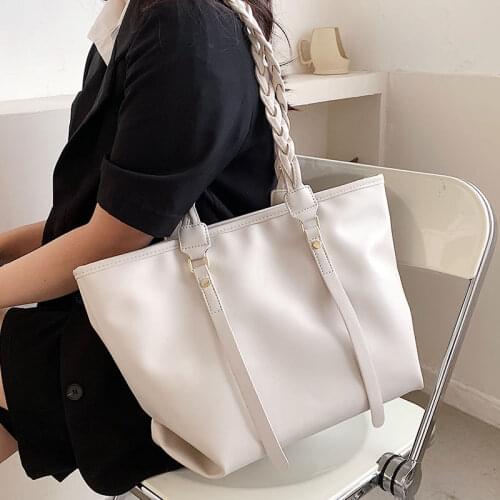 Womens Bag Large Capacity Shoulder Bags High Quality PU Leather Handbags Casual Purse Female Summer Shopper Bag Japan and Korea