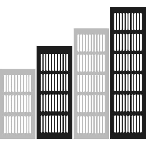 Ventilation Grills, Aluminum Alloy Breathable Mesh Black Cabinet Air Vent Cover Shoe Cabinet Ventilation Exhaust Cooling Grid