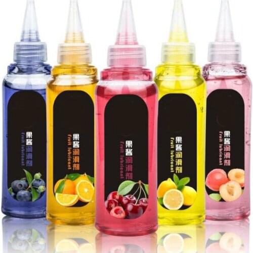 Water Soluble Fruit Sex Lubricant Sex Greese Orange Cherry Lemon Peach Blueberry 5 Taste Oral Anal Sex Lubricant Oil for Couples