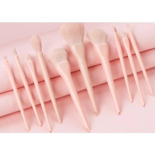 10PCS Makeup Brushes 10pcs Eyeshadow Powder Foundation Eyebrow Brushes Face Eye Cosmetic Tools