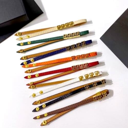 2021 fashion accessories temperament with CH uppercase PU leather collar neck necklace women