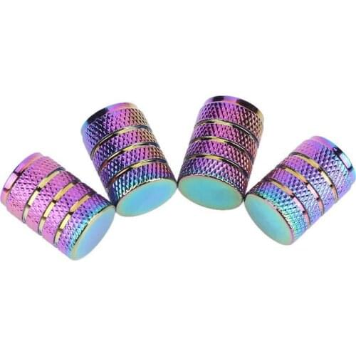 4pcs Aluminum 3-Groove Car Tire Valve Cap Hex Alloy Tyre Valve Stem Cover Air Dust Cap Tire Valve Truck Bike Wheel Stem Cap