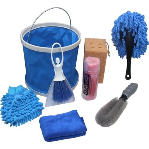 9Pcs /set Car Wash Tool Car Cleaning Products Car Wash Cleaning Kit Car Cleaning With Gift Bag Care Cleaning Tools Kit