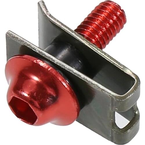 10Pcs M5 Motorcycle Aluminium Alloy Bolts Speed Fastener Clips Screw Spring Nuts